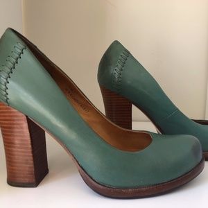 KORK EASE Simone teal leather pumps 9
